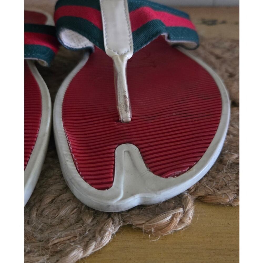 Gucci Web Trimm Thing Flip Flops Pre-Loved - Authentic Size 42 - Picture 10 of 10